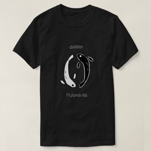 良いカルマ Tシャツ (デザイン正面)