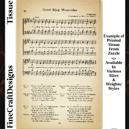 良いキングWenceslasシートミュージックDU5Fデコページ 薄葉紙