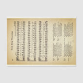 良いキングWenceslasシートミュージックDU5Fデコページ 薄葉紙 (正面)