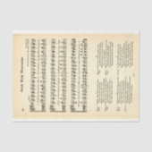 良いキングWenceslas楽譜DU5 Decopage 薄葉紙 (正面)