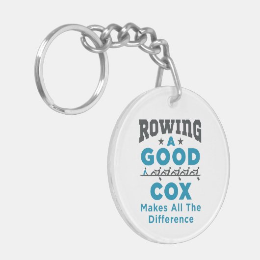 良いコックスを漕ぐことは全ての違いを生む キーホルダー (正面左)