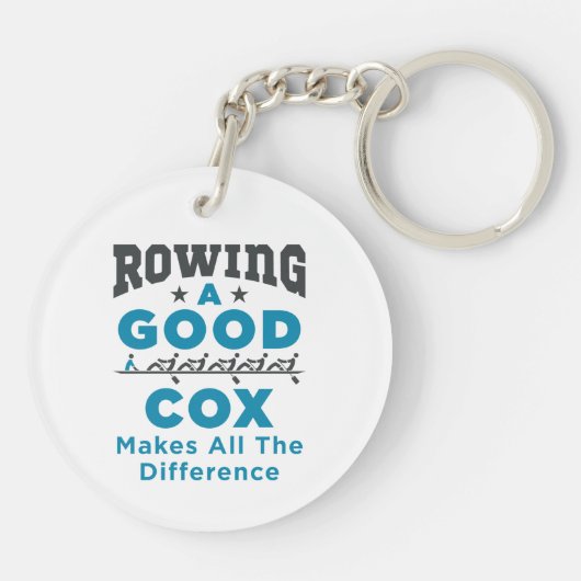 良いコックスを漕ぐことは全ての違いを生む キーホルダー (裏面)