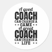 良いコーチはコーチのラクロでゲームを変え素晴らしることができる ラウンドシール (正面)
