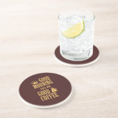 良いコーヒーから始まる良い朝 コースター (側面)
