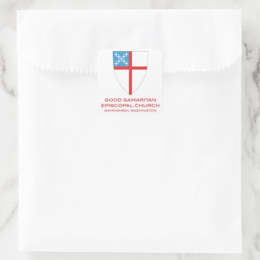 良いサム司教教会サムマミッシュのシール スクエアシール (バッグ)
