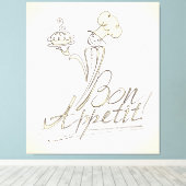 良いシェフはボン食欲と言う! キャンバスプリント (インサイチュ (ウッドフロア))