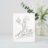 良いシェフはボン食欲と言う!ポストカード ポストカード (スタンド正面)