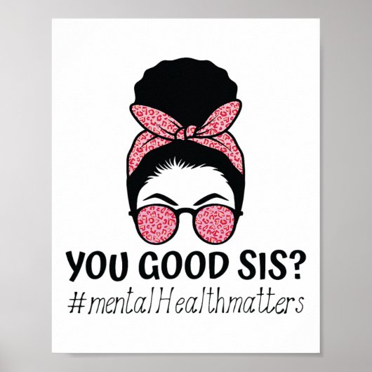良いシス精神衛生問題トレンディー動機 ポスター (正面)