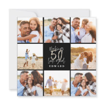 良いシルバーブラックの写真誕生日に50を見せる