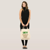 良いシークを見つける団結 – Unity引用文 トートバッグ (正面(モデル))