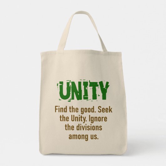 良いシークを見つける団結 – Unity引用文 トートバッグ (裏面)