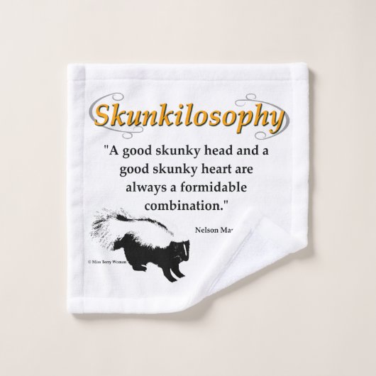 良いスカンキーヘッドと良いスカンキーヘッドハート ウォッシュタオル (ウォッシュタオル)