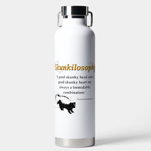 良いスカンキーヘッドと良いスカンキーヘッドハート ウォーターボトル (正面)