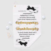 良いスカンキーヘッドと良いスカンキーヘッドハート ゴルフタオル (インサイチュ)