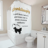 良いスカンキーヘッドと良いスカンキーヘッドハート シャワーカーテン (インサイチュ)