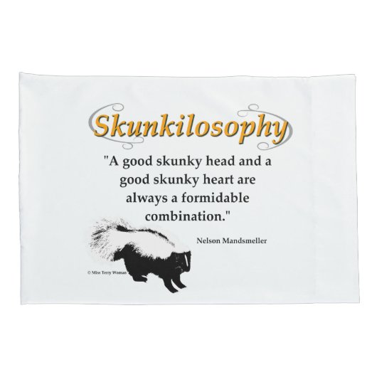 良いスカンキーヘッドと良いスカンキーヘッドハート 枕カバー (裏面-右)