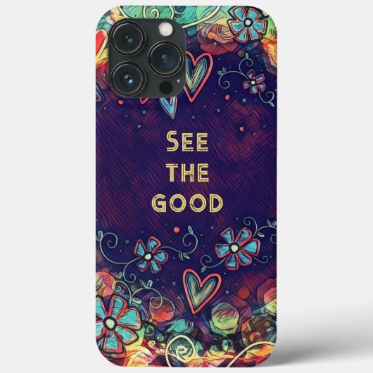 良いスタイリッシュおもしろいカラフルフローラ Case-Mate iPhoneケース (裏面)