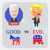 良いステッカーに投票 スクエアシール (正面)