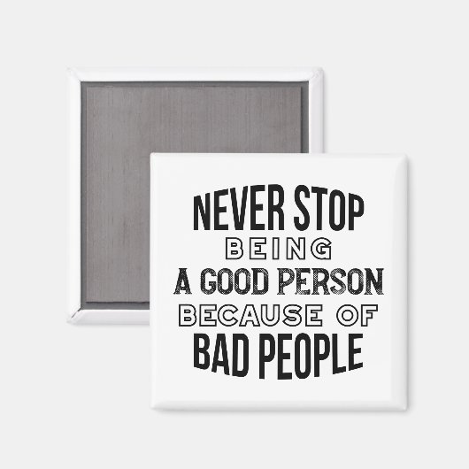 良いストップ人ではない引用文 マグネット (正面/裏面)