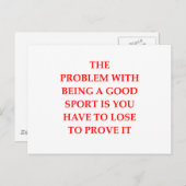 良いスポーツ ポストカード (正面/裏面)