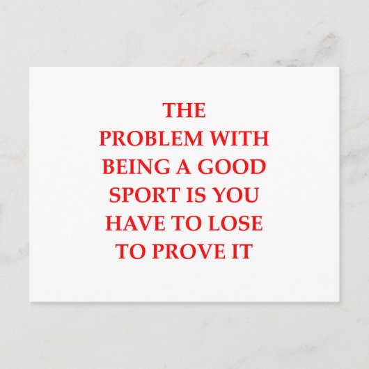 良いスポーツ ポストカード (正面)