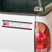 良いトラブルを作るバンパーステッカー バンパーステッカー (トラック上)
