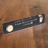 良いナースデスクプレート デスクネームプレート (側面)