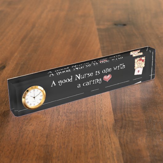 良いナースデスクプレート デスクネームプレート (側面)