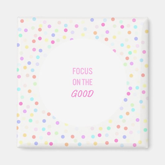 良いニューエイジへの注カラフル意 マグネット (正面)