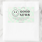 良いニュースのクリスチャンのステッカーを聞いたことがあるか 長方形シール (バッグ)