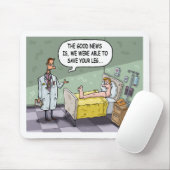 良いニュース我々はあなたの脚に救出来たか マウスパッド (マウス)