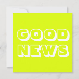 良いニュース、おめでとう、シャルトリュースホワイト カード