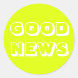 良いニュース、おめでとう、シャルトリュースホワイト ラウンドシール