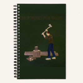 良いノートのためのチョップ書ウッド ノートブック