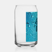 良いバイブカッコいいと青い水 ガラス缶 (右)