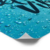 良いバイブカッコいいと青い水 ポスター (角)