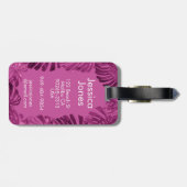 良いバイブガーリートロピカルパ離れープル ラゲッジタグ (裏面横)
