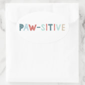 良いバイブ前向きエナジーのポーおもしろいス 楕円形シール (バッグ)