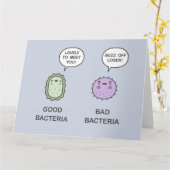 良いバクテリア、悪いバクテリア カード (黄色い花)