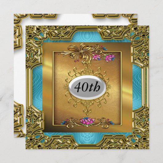 良いバースデーパーティ招待状 招待状 (正面/裏面)