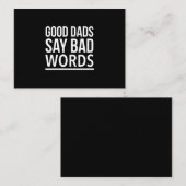 良いパパが悪い言葉を言おもしろいう父は引用文w 名刺 (正面/裏面)