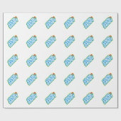 良いパパの青 ラッピングペーパー (フラット)