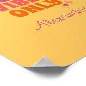 良いパーソナライズされたビーズイエロー ポスター (角)