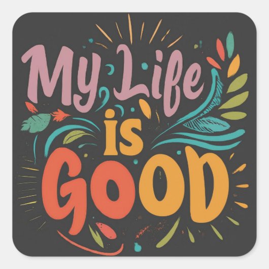 良いビーズティー スクエアシール (正面)