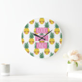 良いビーズパイナップル夏パターン ラージ壁時計 (ホーム)