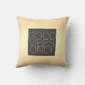 良いビーブズオンリー引用文枕セピアとグレー クッション (裏面)