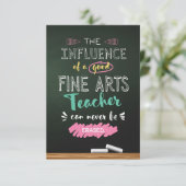 良いファインアート先生の影響 サンキューカード (スタンド正面)