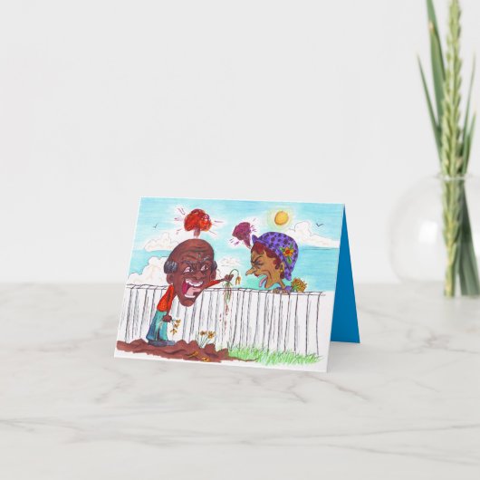 良いフェンスが良い隣人を作るノートカード シーズンカード (正面)