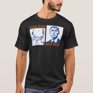 良いブッシュ悪いブッシュ長Tシャツ Tシャツ