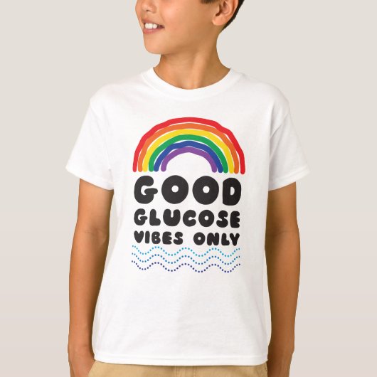 良いブドウ糖(虹) Tシャツ (正面)